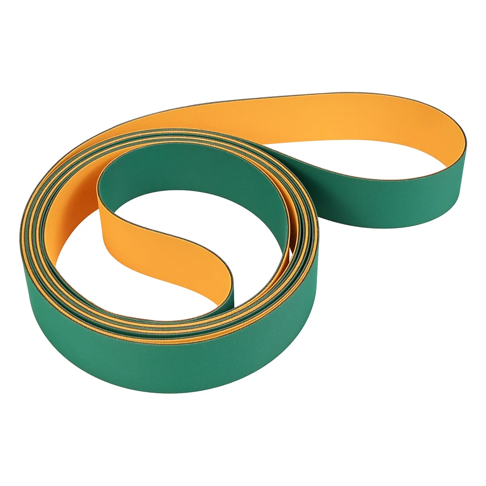 Yellow Green Power Flat Transmission Belt Nylon Belt Sandwich Belt