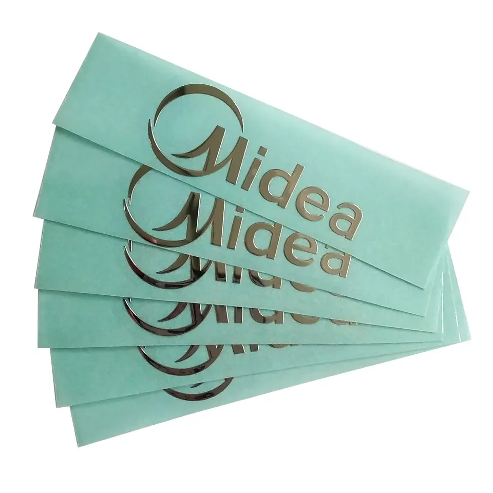 Custom 3d Metal Labels Nickel Stickers for Machine Glass Watch Dial