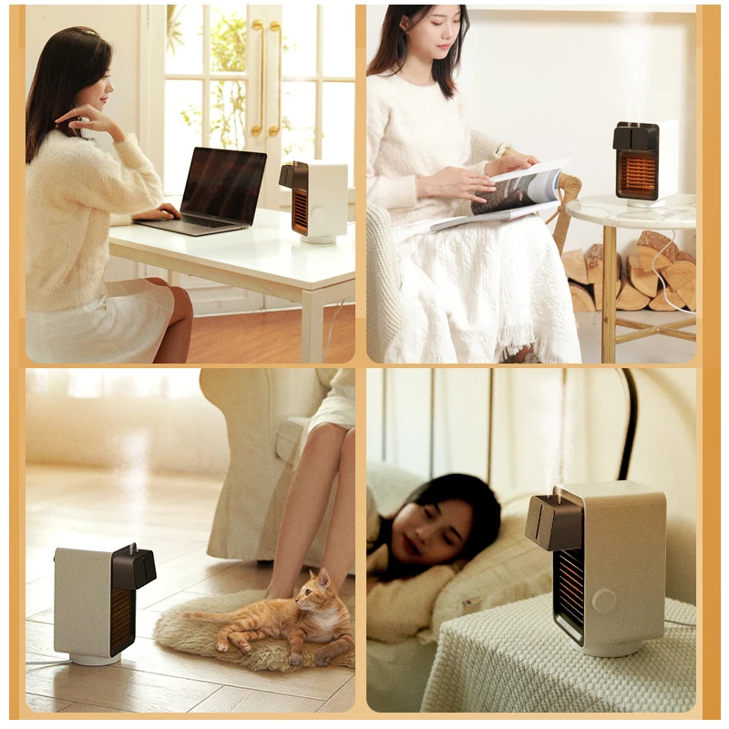 800W Hand Warmer Humidifier Heater Outdoor Room Portable Heater Fans Air Heater Machine 220V 50Hz