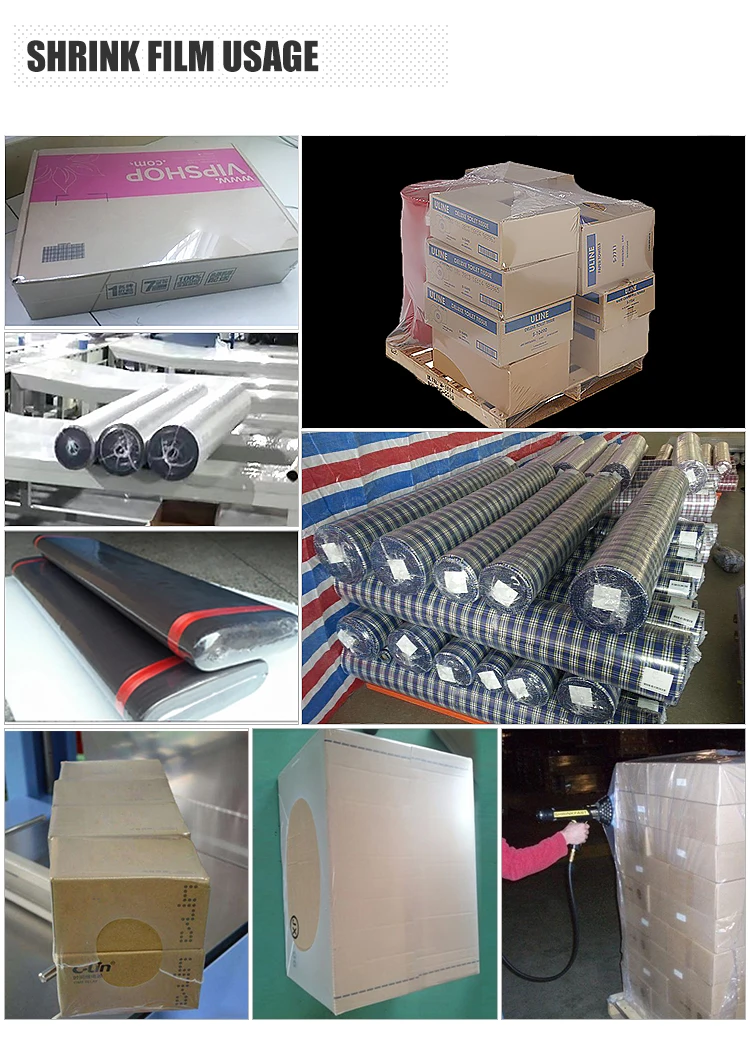 Customized Sizes Ldpe Polyolefin Plastic Shrink Film For Bottles