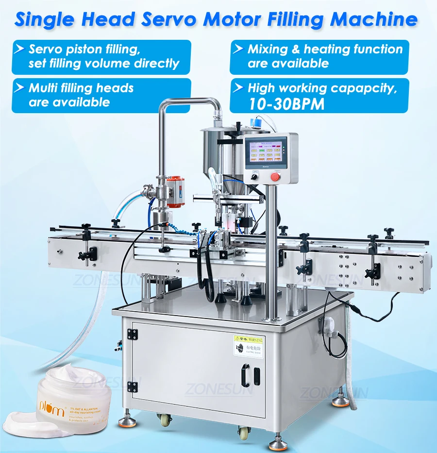 Nead Machine ZONESUN Automatic Filling Machine for Viscous Liquids