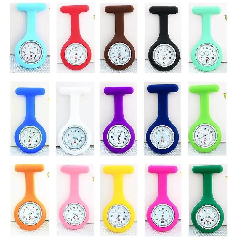 Wholesale Custom Brand Pocket Nurse Watch Promotional Gift Digital Nurse Watch Fob Silicone