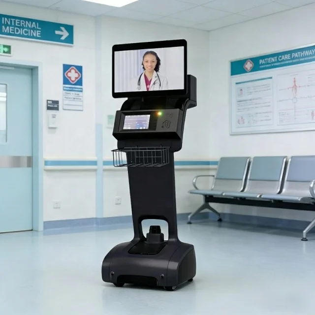 Temi S1 Health Care Robot Medical Robot AI Companion Robot Health Care Supplies Telemedicine Kiosk Remote Dignosis App Control