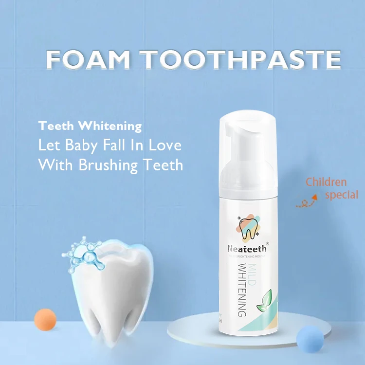Популярная зубная паста из пены, эффективная зубная паста, портативная зубная паста с Мятным/клубничным/лимонным ароматом, зубная паста из пены для отбеливания зубов, фирменная этикетка