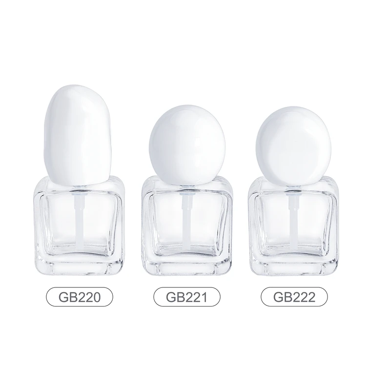 GB220 GB221 GB222 Custom 30ml Empty Square Glass Cosmetic Packaging Frosted Liquid Foundation Glass Bottle