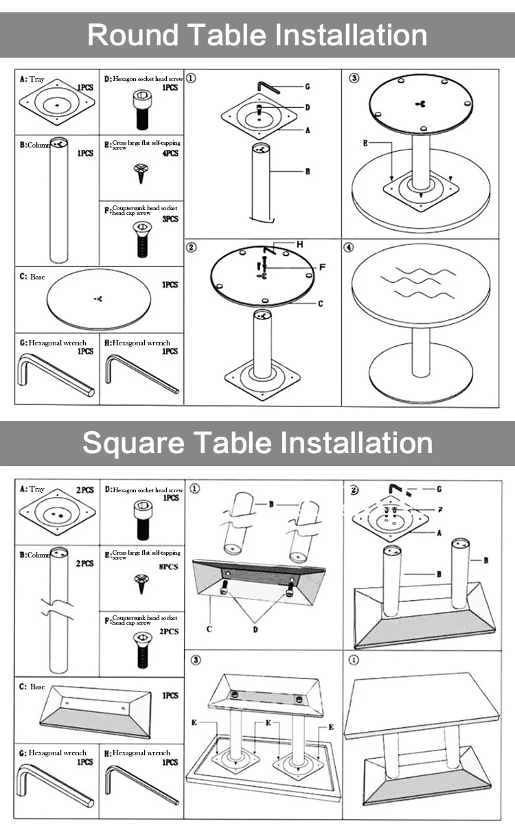 Wholesale Coffee Table Legs Metal Cast Iron Table Stand Black Table