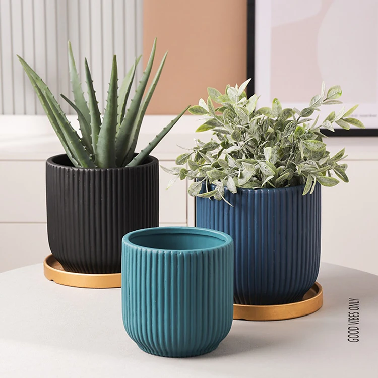 Garden Supplies Indoor Home Decor Small Ceramic White Modern Flower