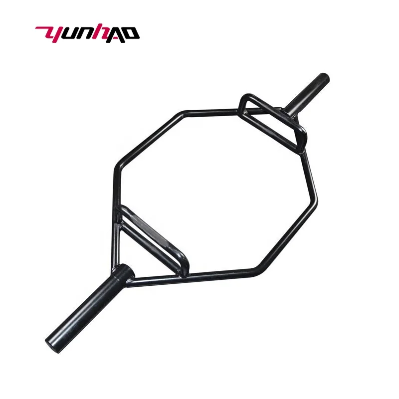 Factory Direct Custom Logo 20KG Chrome or Black Hex Trap Barbell Bar for Squats Deadlifts 700 LB Max Loading