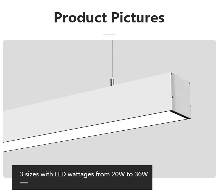 High Efficiency LED Linear Lights - 20w to 48w Options