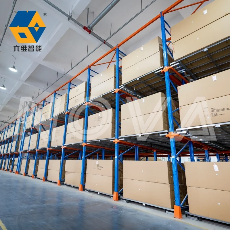 Industriellt Auto Shuttle-rackssystem Inovativt stålpallrack Intensivt intelligent kalllager Radio Shuttle-rack