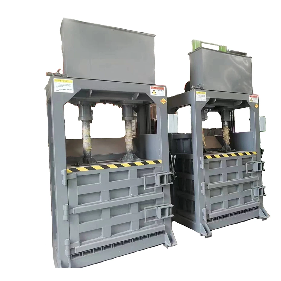 Fully Automatic Baler Hydraulic Paper Press Plastic Bottle Compactor for Home Metal Baler With Hopper