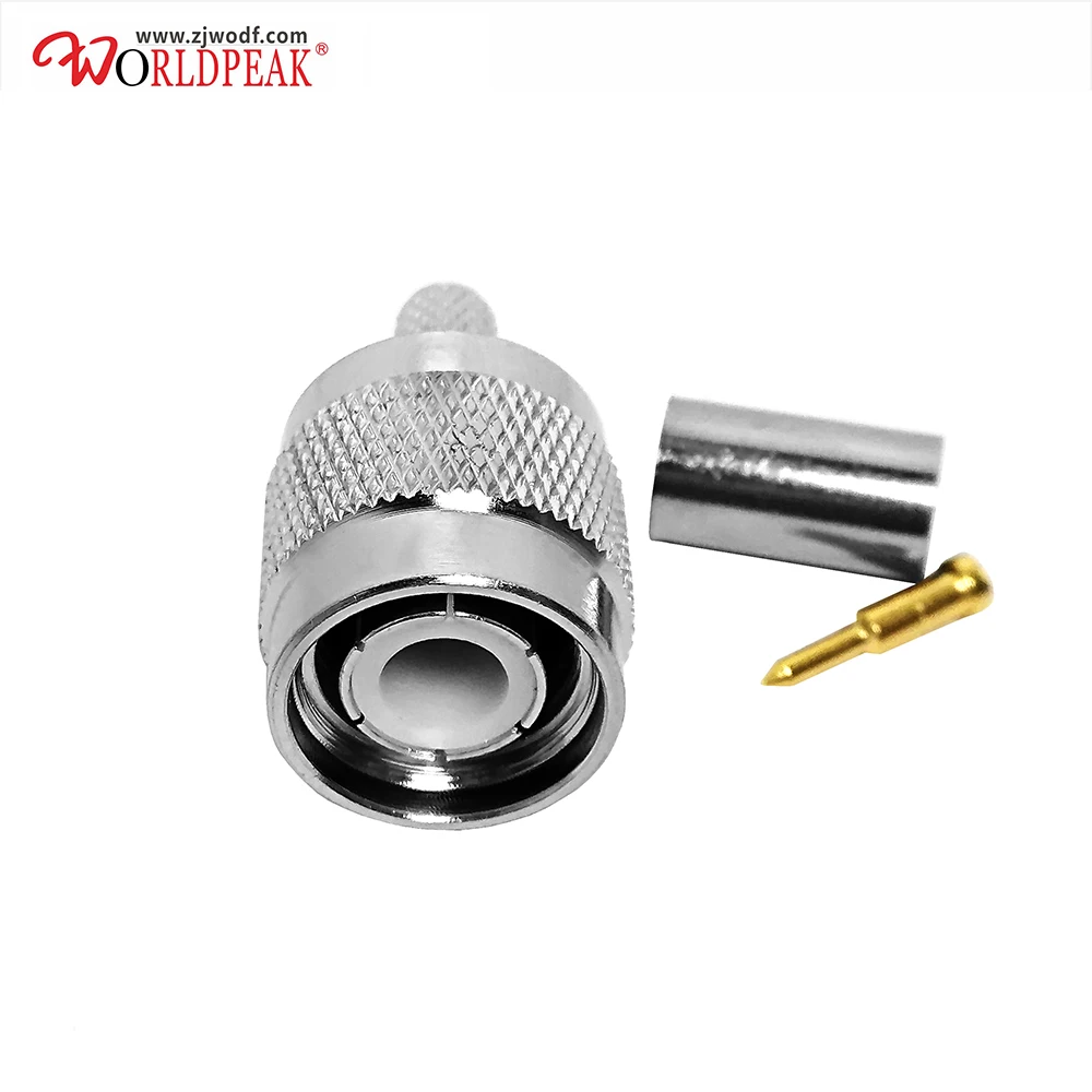 Rf Cable Coaxial Crimp/clamp Connector Tnc Male For Lmr200 Lmr195 Rg58 ...