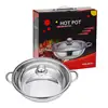 Deluxe glass-lid clear soup pot