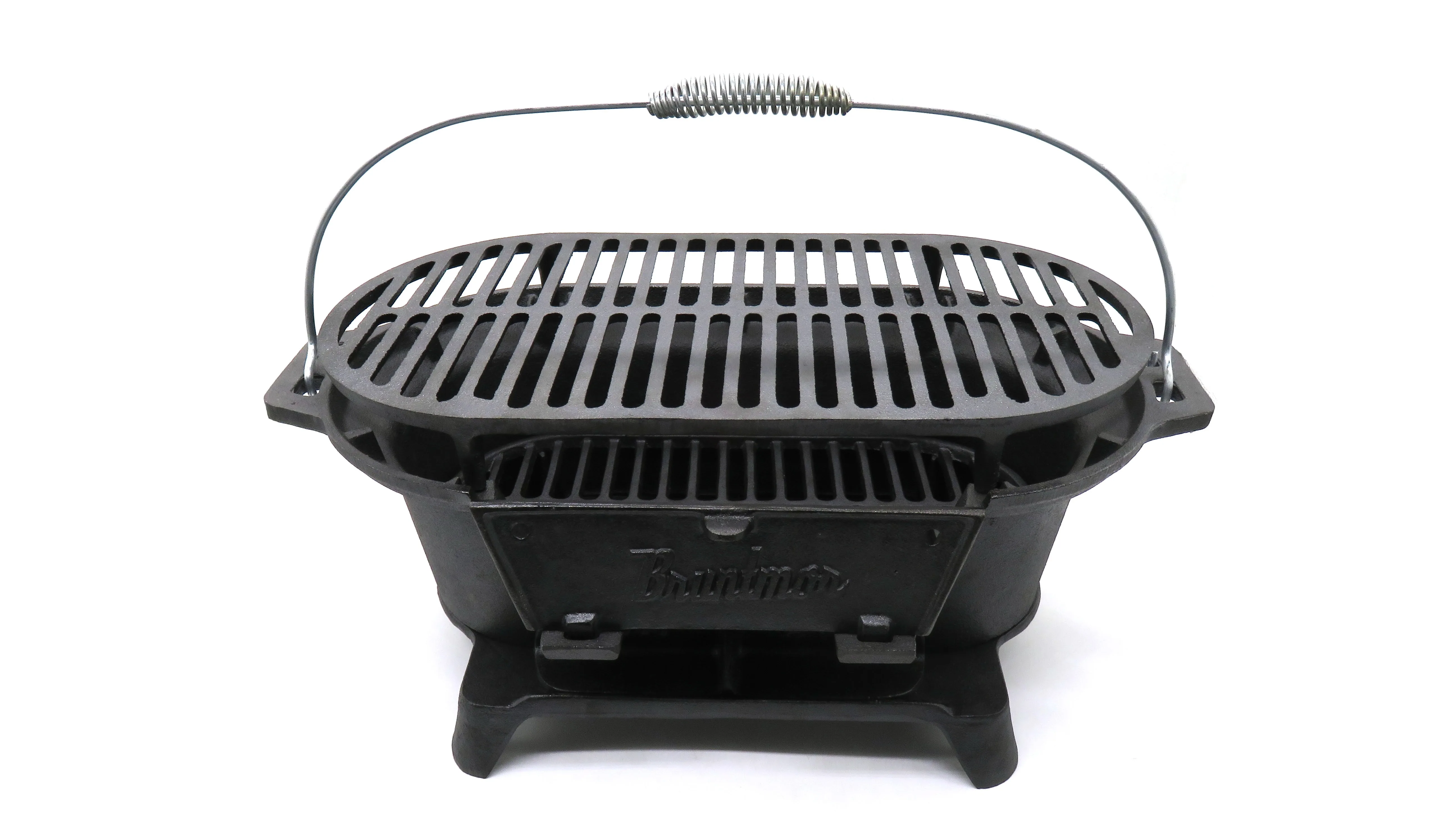 Portable Round Cast Iron Charcoal Grill For Outdoor Camping Buy Cast
