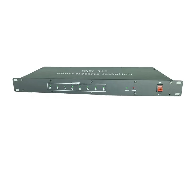 New 8 Channel DMX 512 Splitter Photoelectric Isolation Signal Amplifier