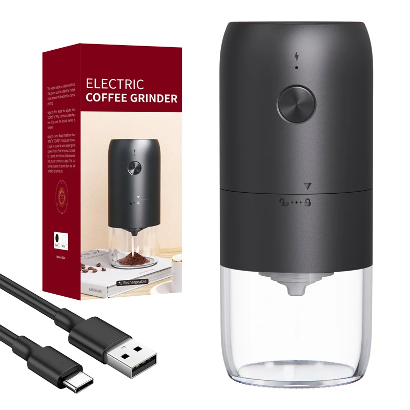 Cheap Small Ceramic Burr USB Rechargeable Coffee Bean Grinder Automatic Coffee Mills for Camp