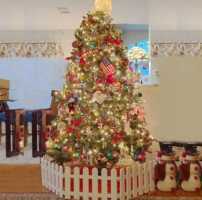 Lot De 20 Clôtures En Plastique Blanc Pour Sapin De Noël, Mariage Et Jardin - Décoration Élégante