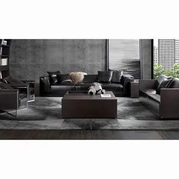 COOMO DAPO DiAo high-end modern commercial leather Couch Villa big sofa seats large living room Sofa CEO Reception Sofa set