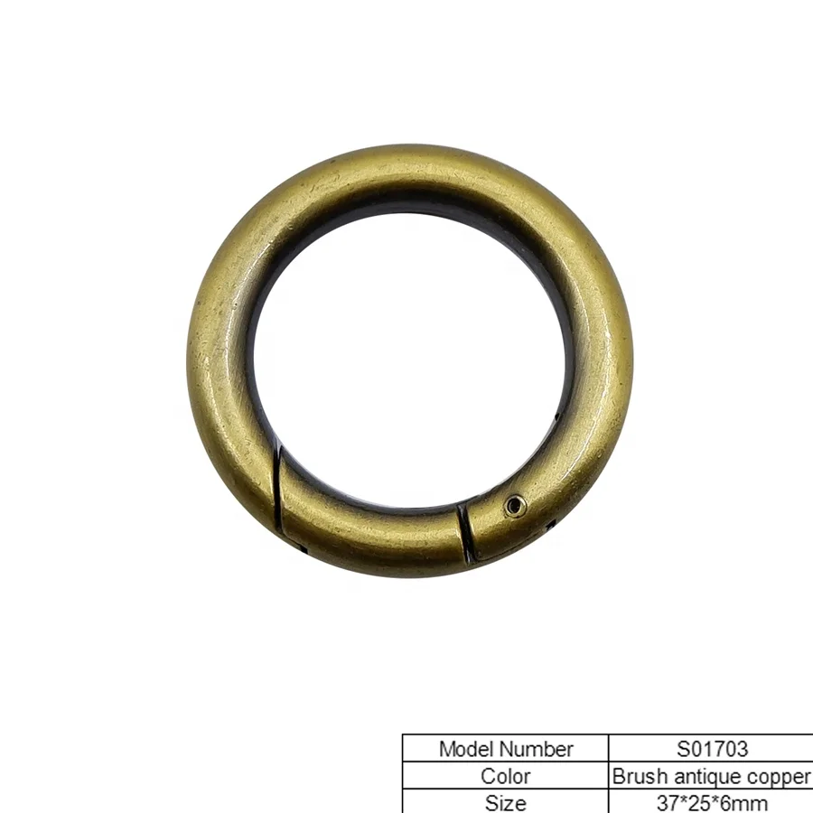 Professional Customized O Ring Seals Spring Ring Buckle Good Price Lock Type