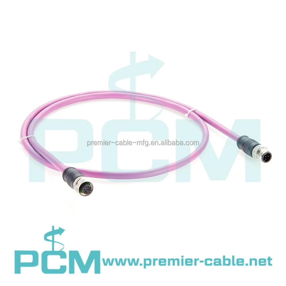 Industrial Automation CANOpen M12 PLC IO Fieldbus Cable factory