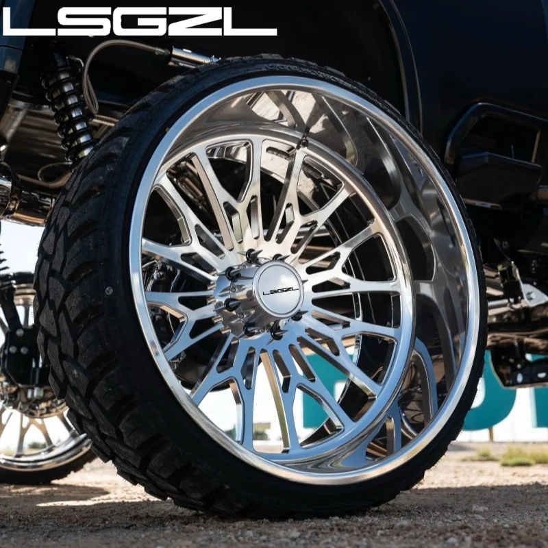 Forged Concave Passenger Car Wheels 24x12 26x12 28x16 PCD 6x135 6x5.5 8x6.5 8x170 10x225 For Gmc