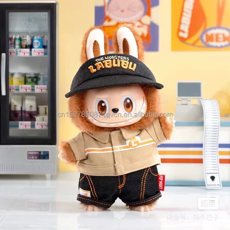 LABUBU POP MART Wacky Mart Series ぬいぐるみ Shop Pop Mart's MONSTERS Wacky Mart Series Labubu Keychain