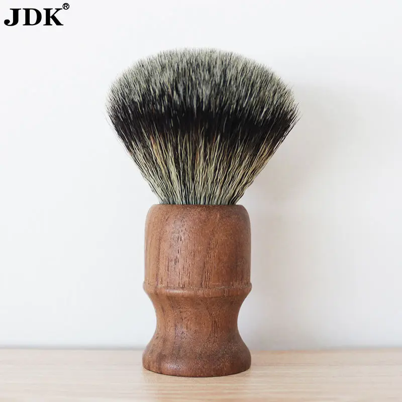 Китай, JDK, лучший барсук, волосы, ореховая древесина, кисть для бритья, крем, мыло, кисть для бороды