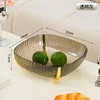 Square Luxury Fruit Bowl [Transparent Gray]