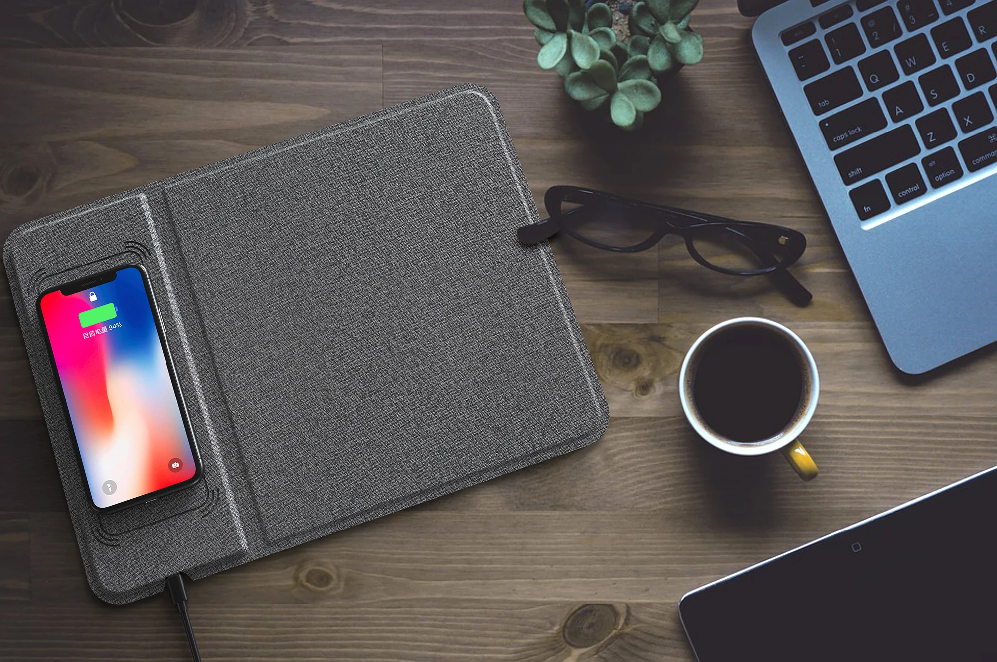 Sinfoxeon Fast Wireless Charging Gaming Mouse Mat For Iphone 14/ 13 Pro