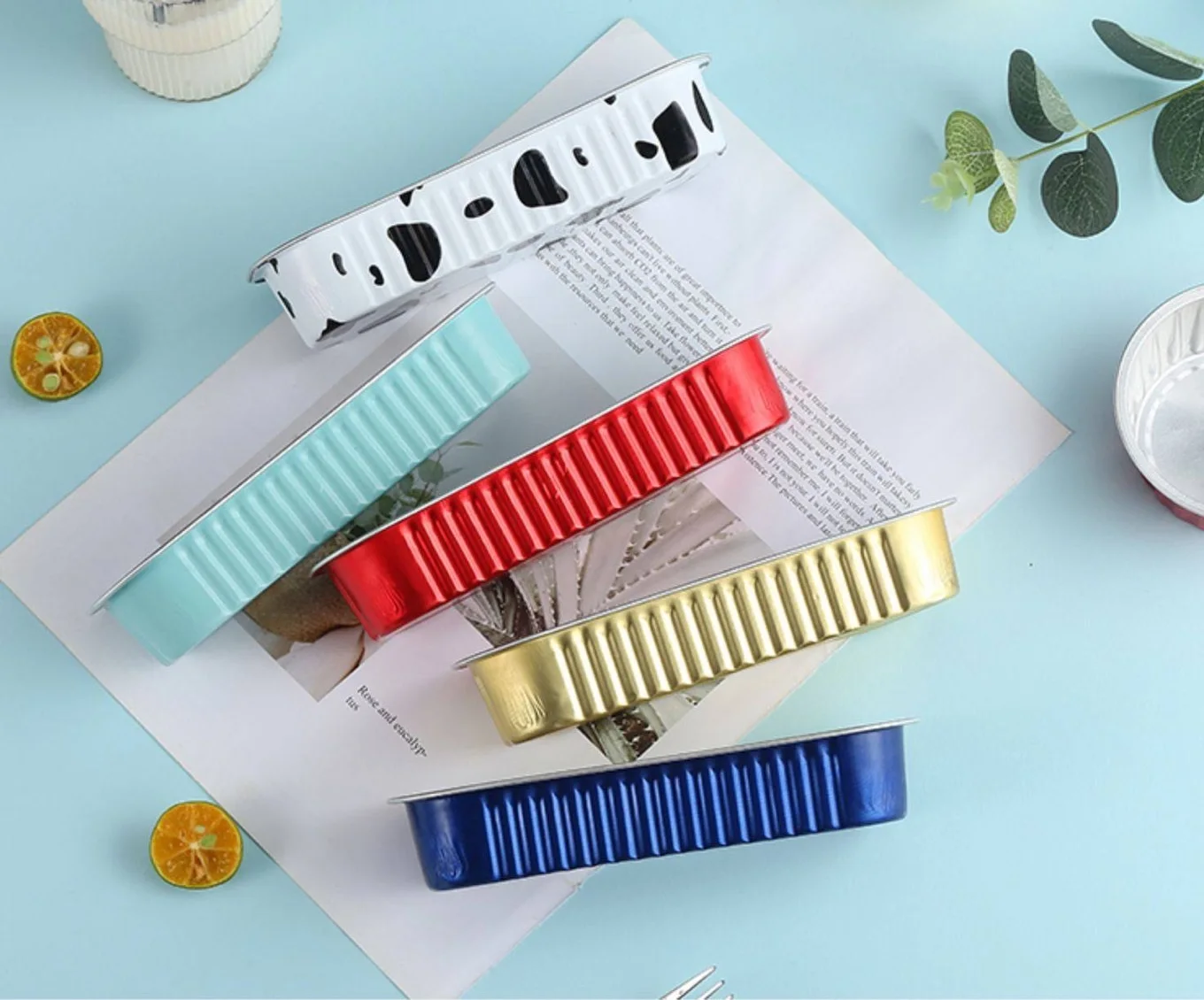 product tia c270 wrinkle proof large capacity foil container crease free food tray high heat foil container for restaurant-5