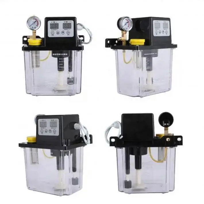 CNC Oiler Automatic Lubrication Dual Digital Display 220V 0.5L 1L 2L 2 Liters Lubricant Pump Automatic Lubricating Oil Pump