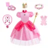 Vestido y accesorios de princesa rosa