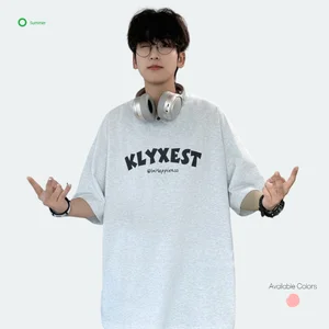 Men Summer Loose Knitted Digital Print Short-Sleeve T-Shirt Polyester/Cotton Breathable Casual