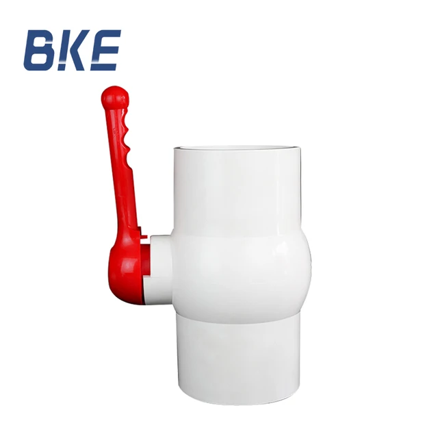 PVC Red long handle Compact UPVC ball valve