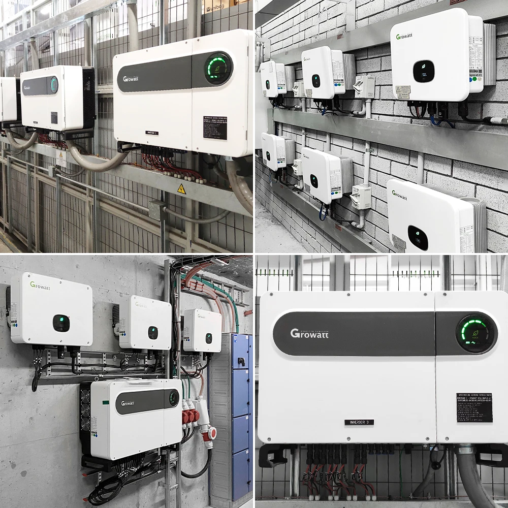 Growatt on Grid Mppt Solar Hybrid Inverter 50Kw 100Kw 125Kw 150Kw 3 Phase Grid Tied Hybrid Solar Power Inverter Growatt