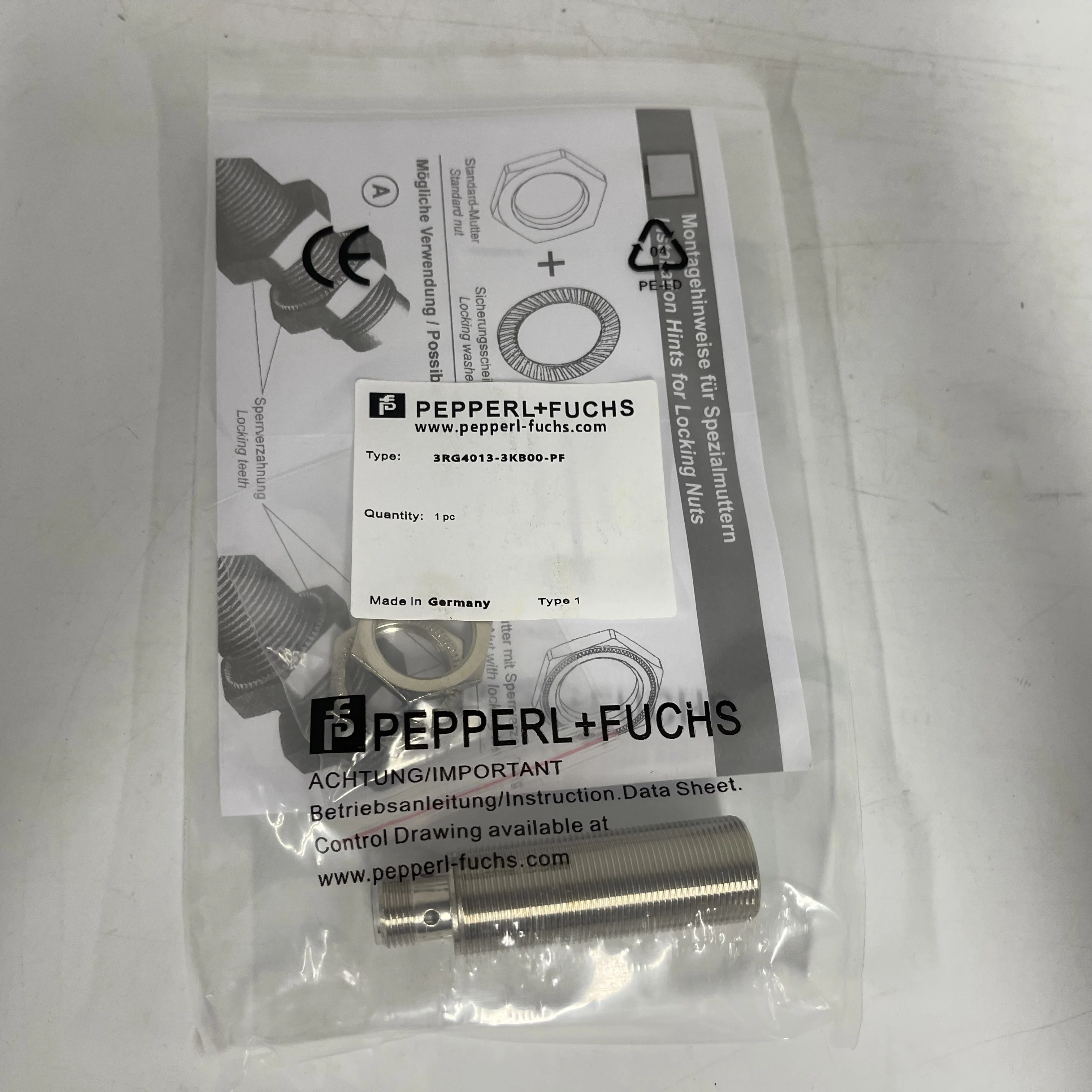 Pepperl+Fuchs Inductive Proximity Sensor 3RG4013-3KB00-PF