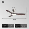 42inch -Silver + Walnut Color
