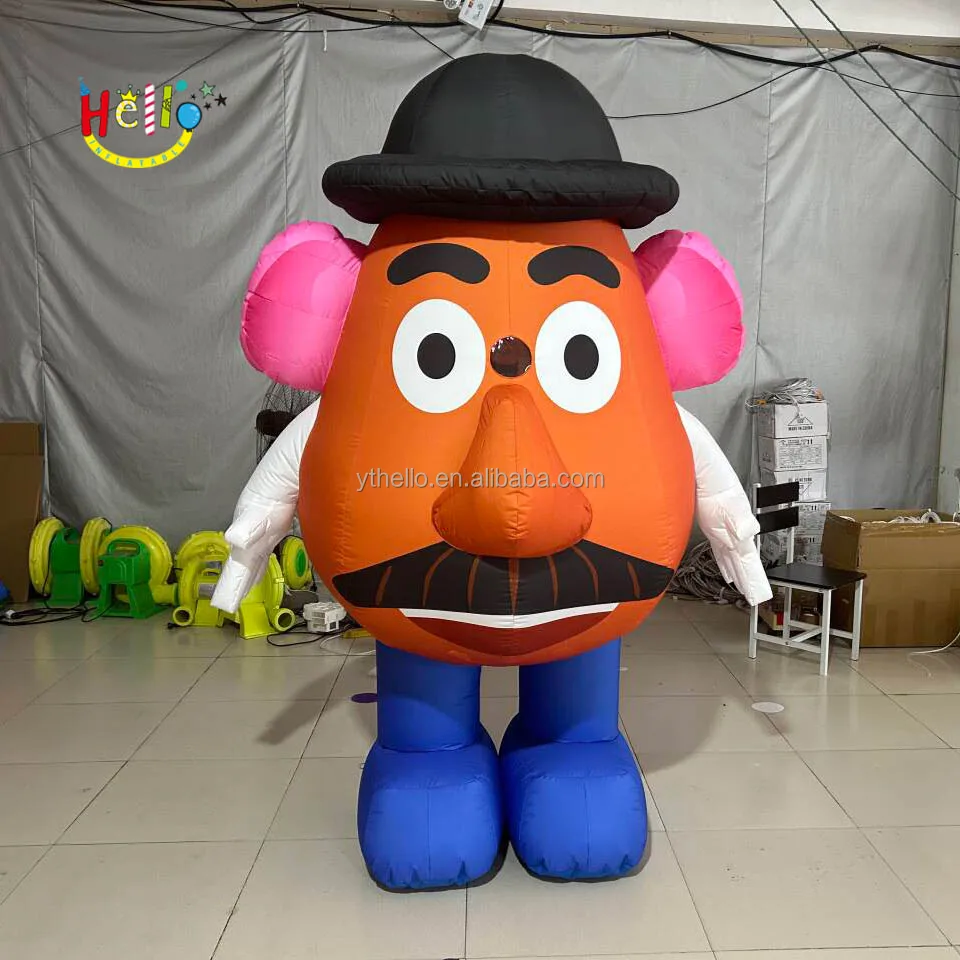 Carnival Parade Inflatable Potato Head Walking Costume Inflatable  Cartoon Costume