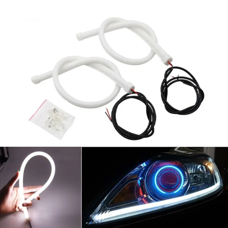 2x 30cm LED Strip Daytime Running Light DRL Light White / Yellow DC 12V-in LED S - Foto 8