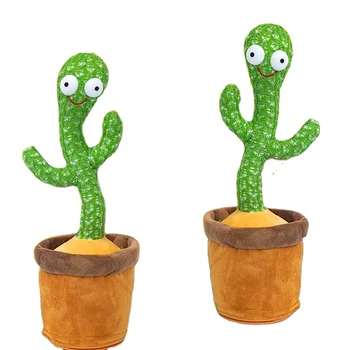 Tanzender Kaktu Funny Dancing Cactus Dansant Arabic English Talking Stuff Plush Toy El Voice Rechargeable Singing Cactus Dancing