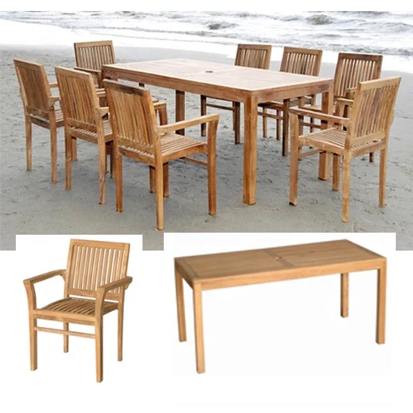 Teak Garden Furniture Set Outdoor Furniture Set Garden Furniture Stacking Chair With Dining Table Buy Teak Outdoor Furniture Teak Patio Furniture Teak Garden Furniture Product On Alibaba Com