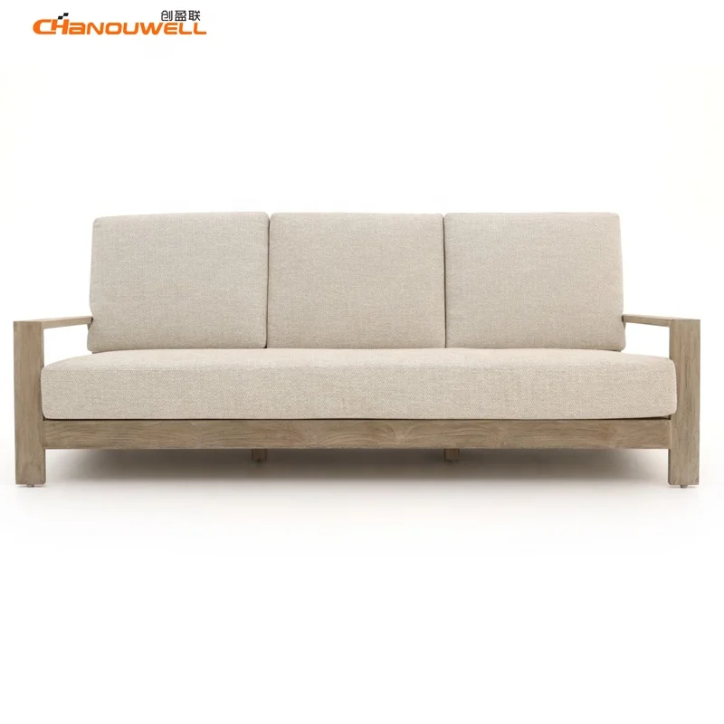 Современный открытый набор для отдыха патио диван из Тиковой мебели