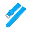 Light blue band white thread