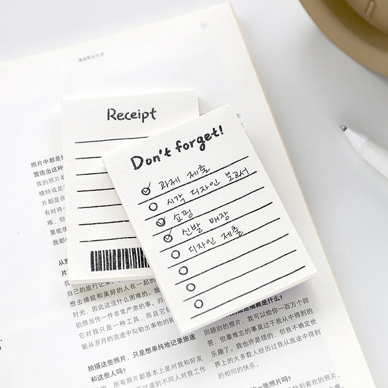 50 Sheets Creative Daily Schedule Memo Pad to Do List Time Sticky Notes Schedule Planner Office School Supplies Stationery