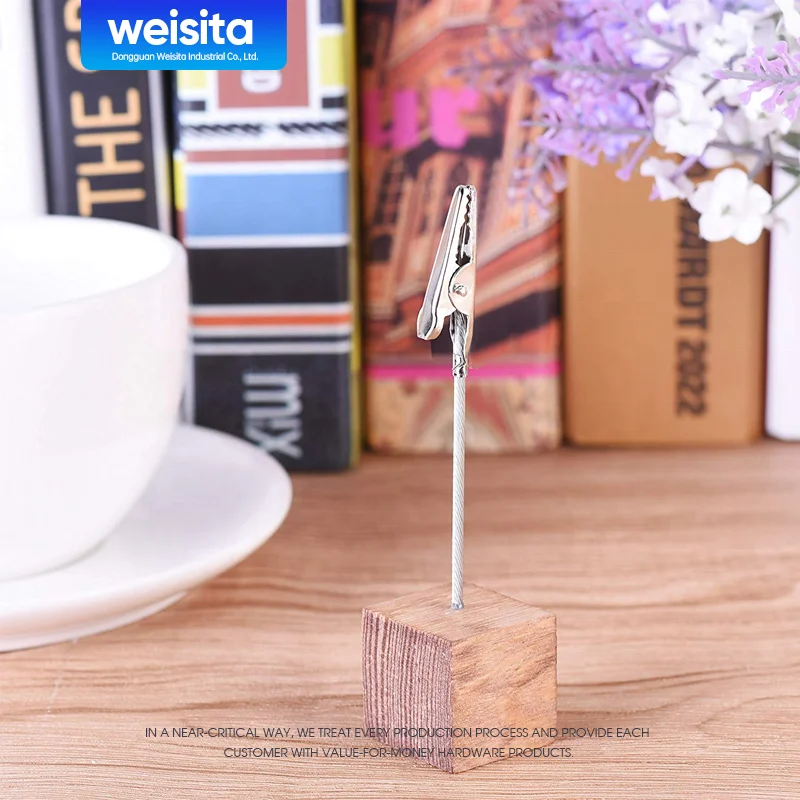 High Quality Custom Print Metal Paper Clip Cube Memo Paper Clip Card Clips Memo Holder