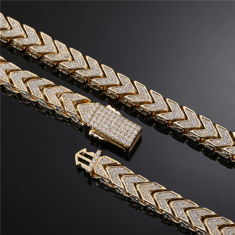 Diamond Franco Bracelet Iced Out Franco Buy 10k Yellow Gold Two