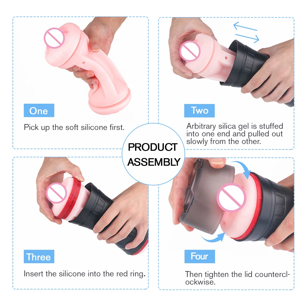 S-hande Penis Sucking Machine - Male Masturbator Sex Toy, Artificial Vagina  for Enhanced Pleasure