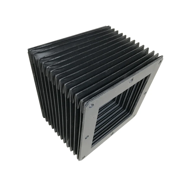 Flexible Guard Shield Rubber Bellows Dust Cover Cnc Flexible Flat Bellows
