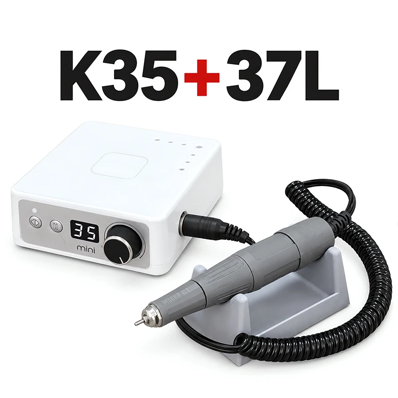 Korea Micromotor 45000rpm Strong Powerful 65W ATmarathon Nail Drill with LCD Screen for Manicure Pedicure Jewelry Polishing