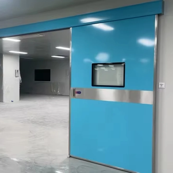 Automatic Sliding Doors With Infrared Sensing Switches and Contactless Sensors for Hospital Airtight Automatic Doors